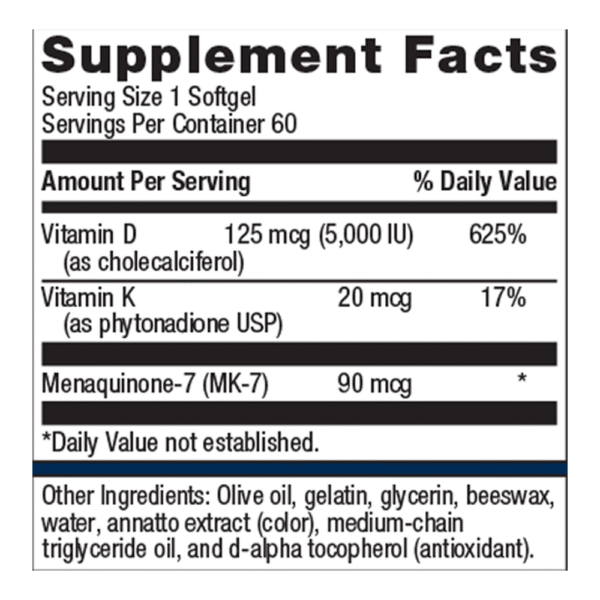 Vitamin D3 5000 + K - Image 2