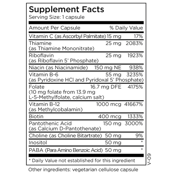 B-Complex + 10 mg L-Methylfolate - Image 2